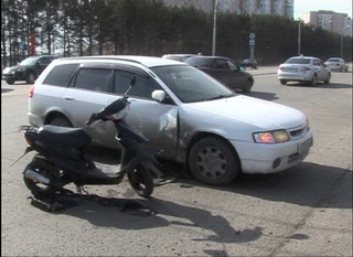 В Кузбассе произошло очередное ДТП с участием мопеда
