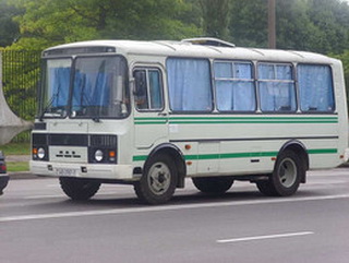 В Кузбассе загорелся автобус