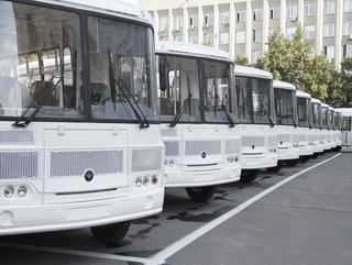 Автопарк государственных пассажирских автотранспортных предприятий Кузбасса пополнили 30 ПАЗов