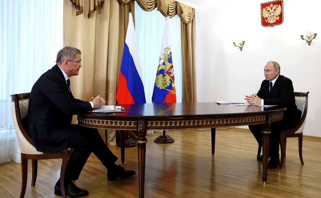 Владимир Путин: Встреча с главой Башкирии Радием Хабировым Владимир Путин: Встреча с главой Башкирии Радием Хабировым