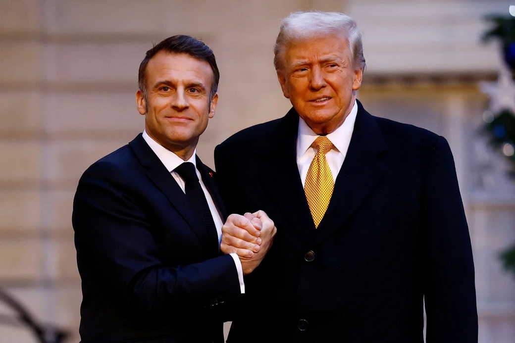 Трамп встретился с Макроном в Париже
