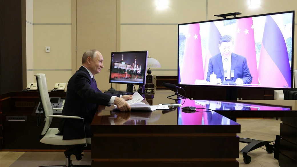 Кремль рассказал, о чем Путин и Си говорили по телефону