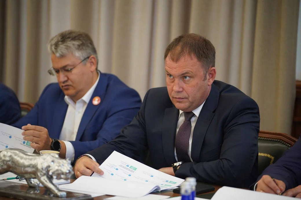 Губернатор Кузбасса Илья Середюк и гендиректор «Россети Сибирь» Антон Дьячков обсудили этапы модернизации регионального электросетевого комплекса