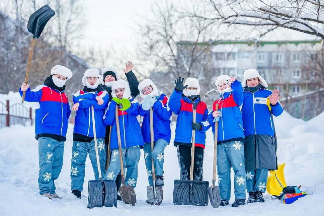 Впервые в России в Кузбассе жители определили самый заботливый отряд «Снежного десанта РСО»