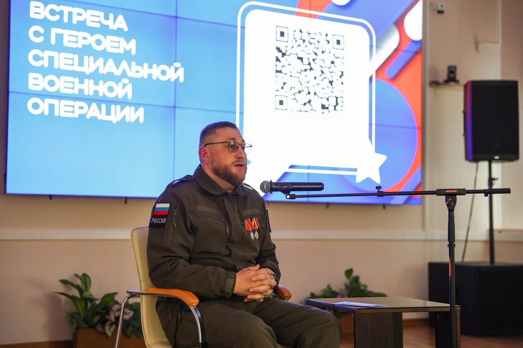 В Кузбассе ветеран СВО провел тактическое занятие с молодежью