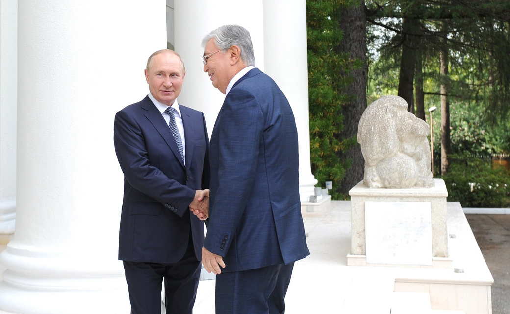 Встреча Владимира Путина с Президентом Казахстана Касым-Жомартом Токаевым Встреча Владимира Путина с Президентом Казахстана Касым-Жомартом Токаевым