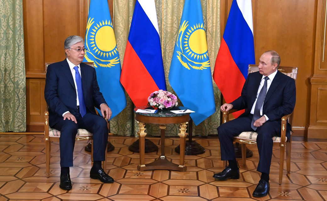 Встреча Владимира Путина с Президентом Казахстана Касым-Жомартом Токаевым