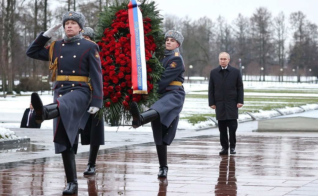Владимир Путин принял участие в памятных мероприятиях, посвящённых 80-й годовщине прорыва блокады Ленинграда