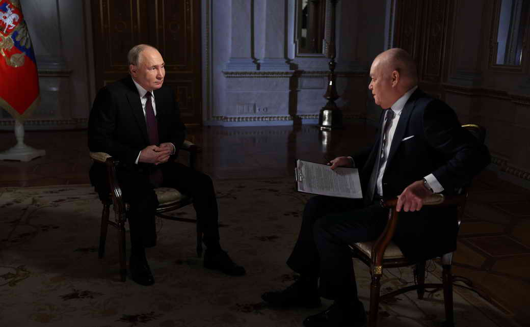 Владимир Путин ответил на вопросы Дмитрия Киселёва Владимир Путин ответил на вопросы Дмитрия Киселёва